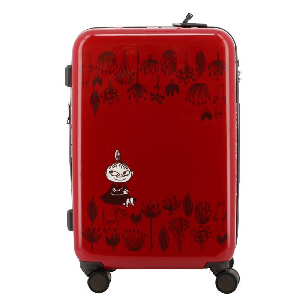 ムーミン ミー キャリースーツケース レッド - 旅行用バッグ